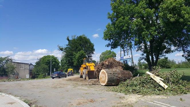 6 Skutki nawałnicy w woj. łódzkim /okolice Giemzowa