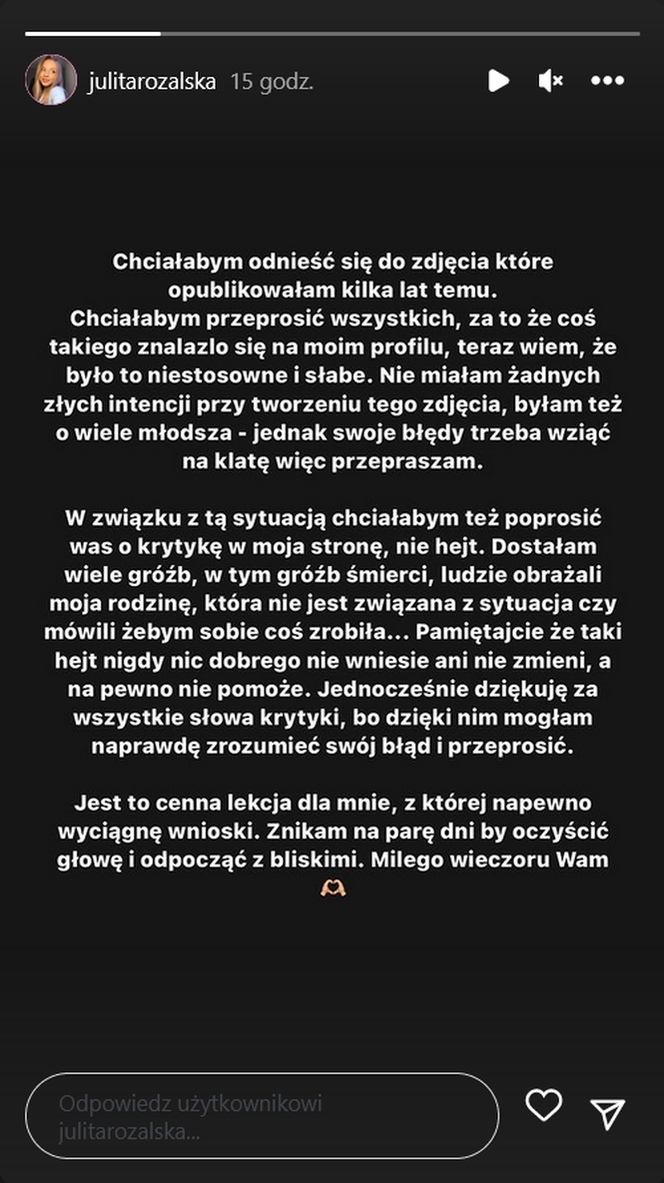 Julita z Twoje 5 Minut - grożby śmierci 