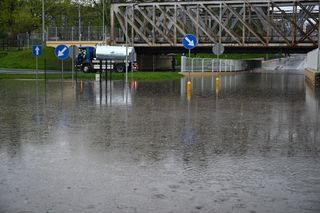 Gwałtowna burza spowodowała podtopienia w Przemyślu