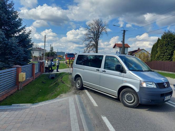 Wypadek w Tychowie. Poszkodowany kierowca Audi 