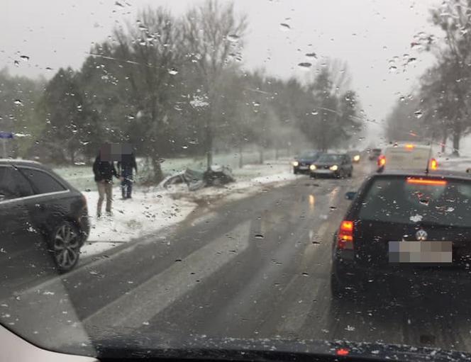 Podlaskie. Wypadek na DK 65. To było czołowe zderzenie