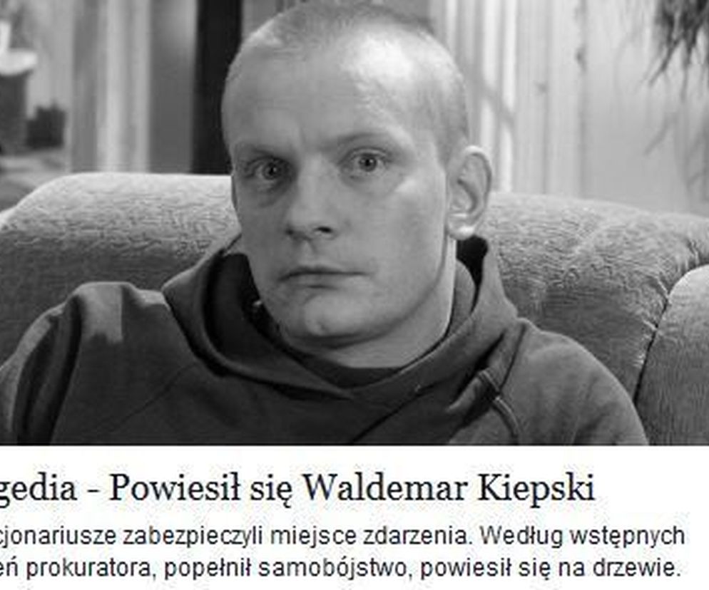 Powiesił się Waldamar Kiepski - oszustwo na Facebooku