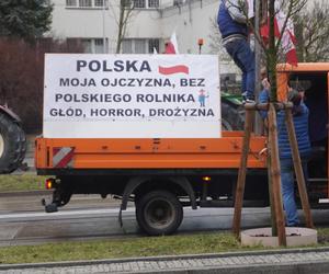 Protest rolników w Olsztynie 21 lutego. Co dzieje się w centrum?