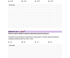 Arkusz maturalny - matura z matematyki 2025