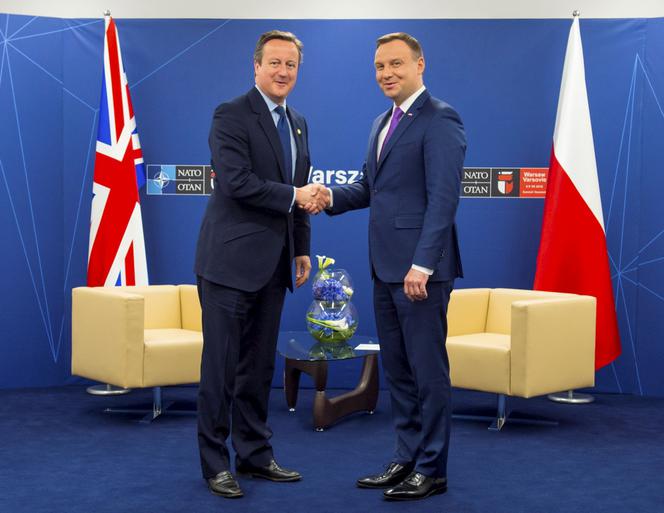 David Cameron Andrzej Duda