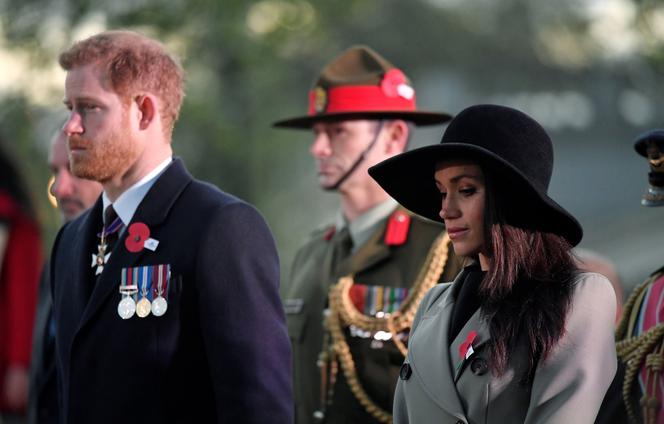 Meghan Markle i książę Harry na mszy