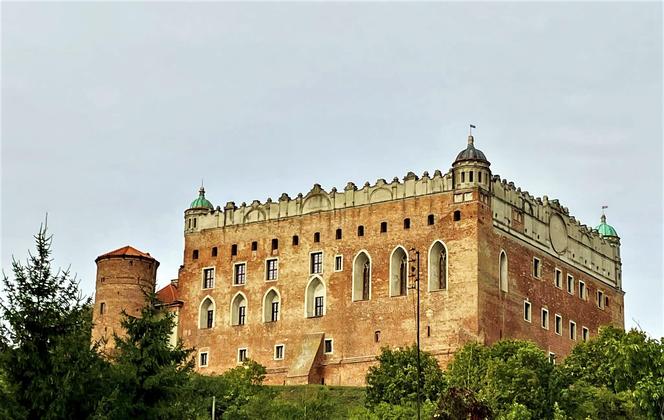 Zamek widziany z miasta od strony dawnego mostu granicznego na Drwęcy