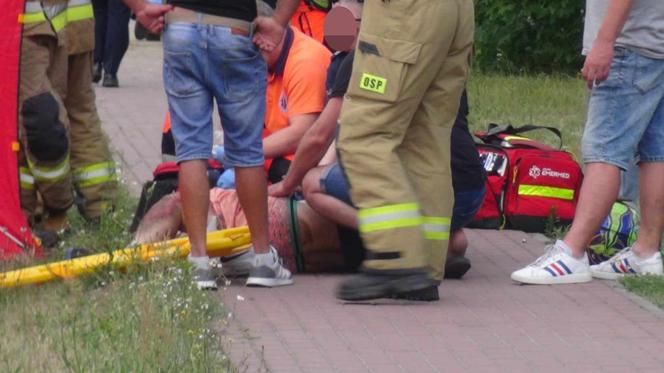 Czołowe zderzenie z motocyklem. Makabryczny wypadek w Rembelszczyźnie