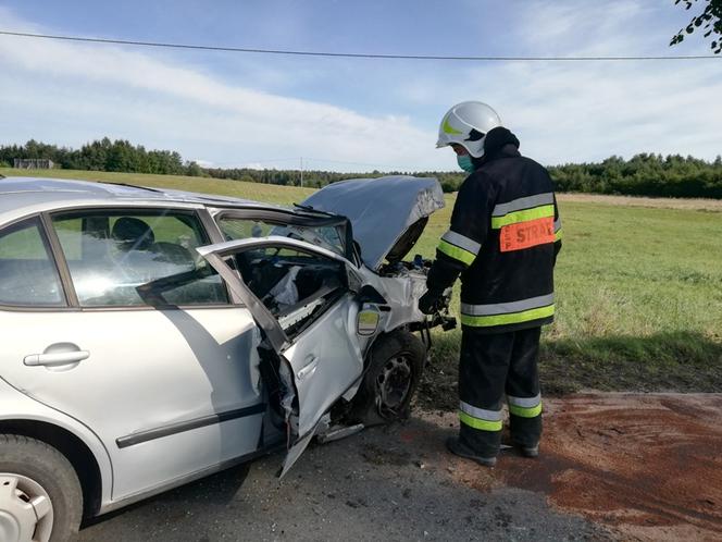 GROŹNY WYPADEK w miejscowości Lutkowo. Kobieta uderzyła w drzewo, a następnie DACHOWAŁA