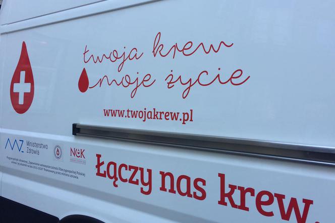 Przyjdź i oddaj krew.  Kolejna akcja w terenie.  Tym razem w Krynicy Zdroju 