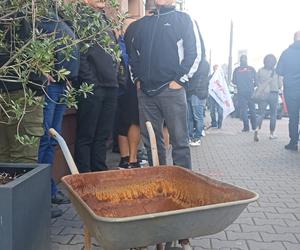 Protest górników w Katowicach w sprawie taniego węgla