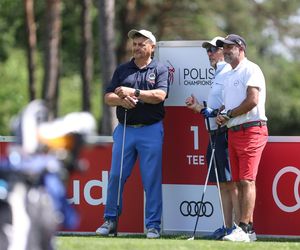 Michał Probierz na polu golfowym