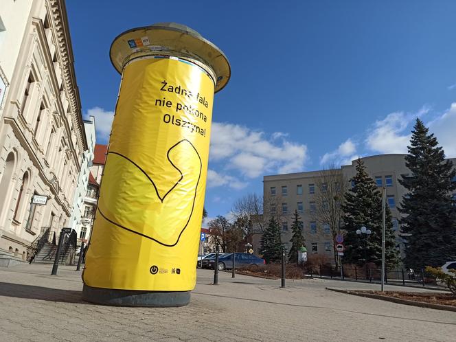 Nietypowe plakaty na ulicach Olsztyna: "Olsztyn to nie Mazury. Covid to nie Warmia" [ZDJĘCIA]