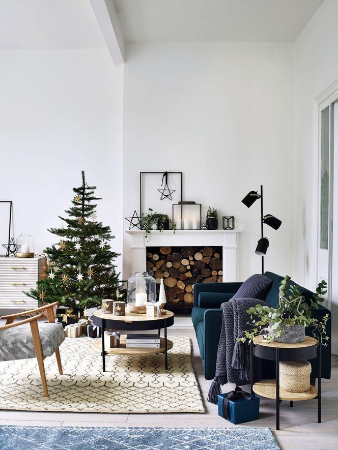 Bożonarodzeniowe dekoracje w stylu skandynawskim