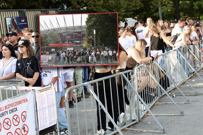 50 Cent w Warszawie. Tłumy przed Stadionem Narodowym 