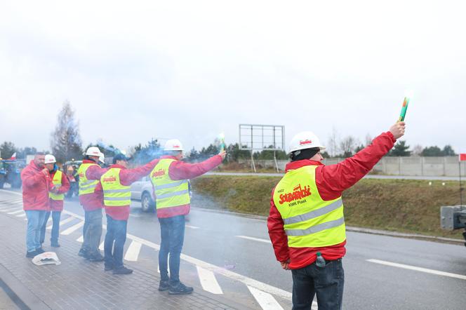 Protest rolników w Pyrzowicach