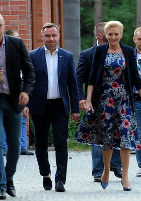 Prezydent wrócił do żony Andrzej Duda Agata Duda