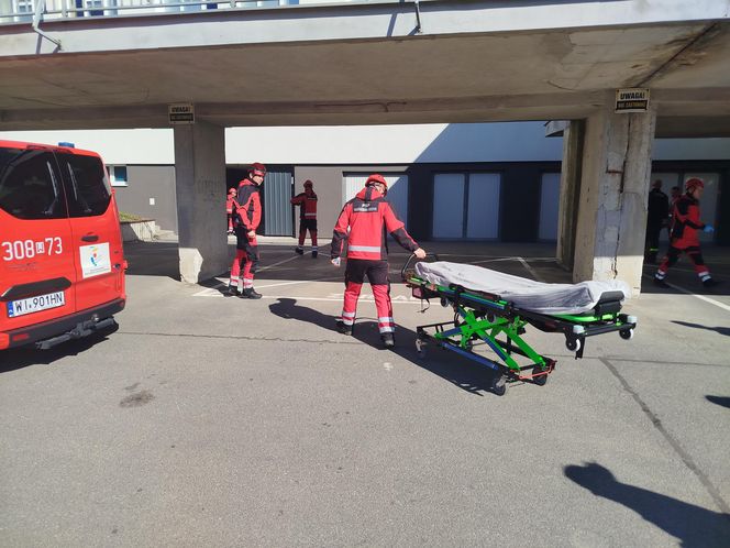 Powiatowe ćwiczenia strażackie w szpitalu wojewódzkim w Siedlcach