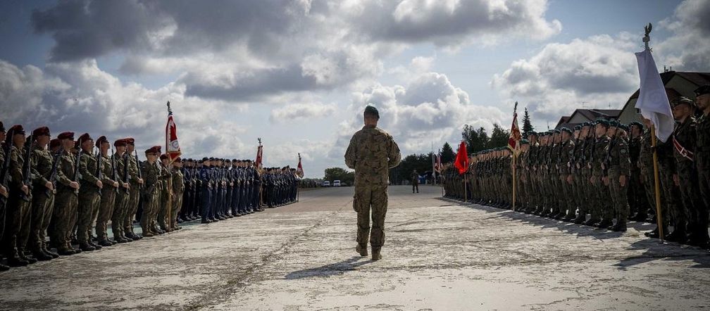 Próby przed defiladą wojskową w Warszawie