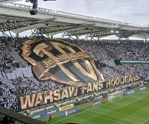 Dymy na meczu Legia - Lech