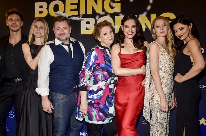 Ekipa "Boeing Boeing" po spektaklu
