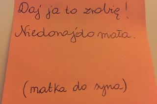 Te słowa dzieci mają uświadomić. Kolorowe karteczki stały się już symbolem 