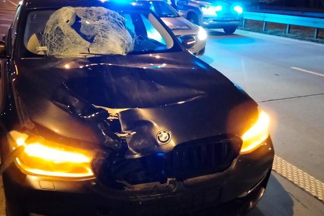 Koszmar na S8 w Łódzkiem. Pieszy wszedł wprost pod koła BMW