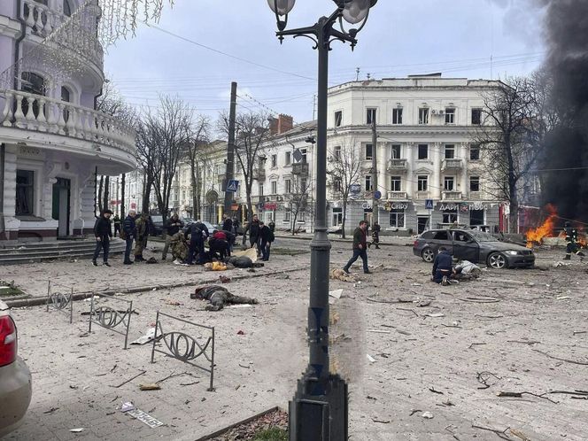 Rosyjski atak na miasto Sumy. Kilkadziesiąt ofiar