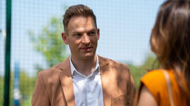 Barwy szczęścia odc. 3100. Kasia (Katarzyna Glinka), Łukasz (Michał Rolnicki)