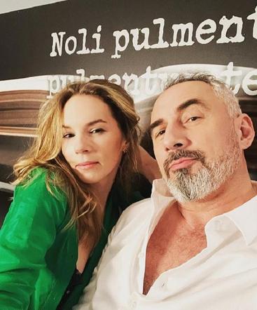 M jak miłość na planie. Sylwia (Hanna Turnau), Adam Werner (Jacek Kopczyński)