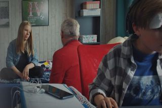 M jak miłość, odcinek 1823. Lenka (Olga Cybińska), Werner (Jacek Kopczyński, Misiek (Aleksander Bożyk)