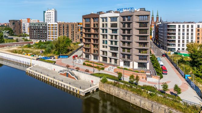 Port Praski w Warszawie z lotu ptaka