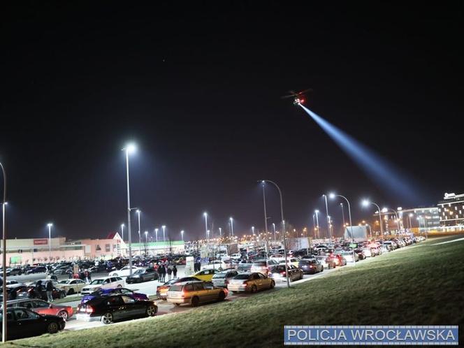 Pościg i policyjny helikopter w akcji