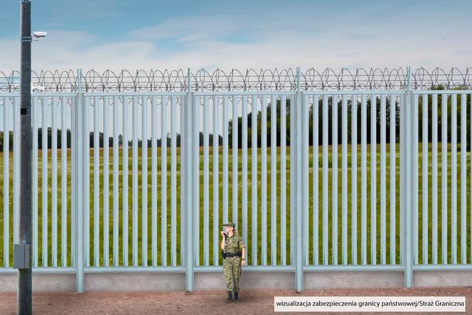 Wizualizacja muru granicznego