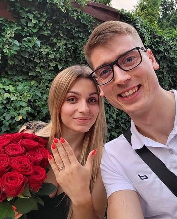 Kamil Semeniuk i jego ukochana Katarzyna