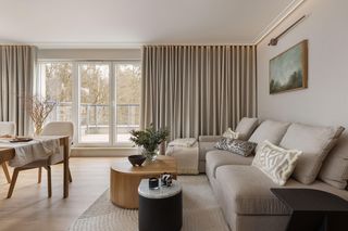 Mieszkanie w tonacji taupe - projekt Tatewik Caturowa 