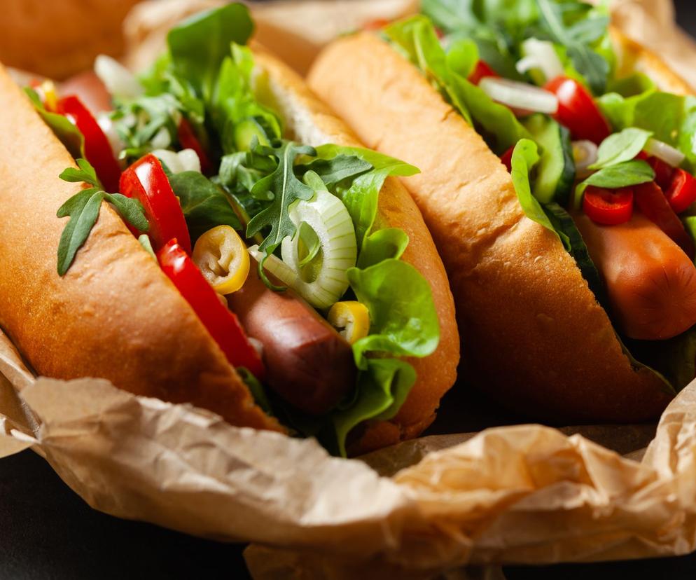 wegańskie hot dogi