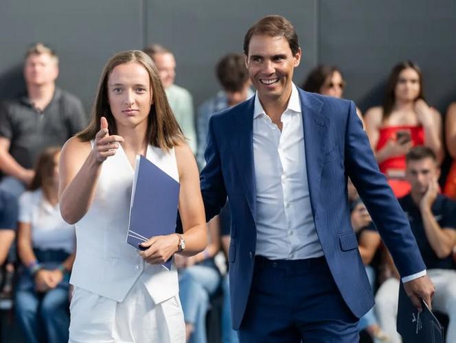 Iga Świątek i Rafael Nadal