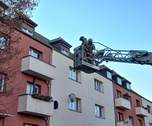 Zgłoszenie o pożarze na Dąbrowskiego w Lesznie. Pożaru nie było