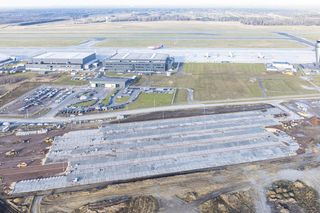 Budowa parkingu P5 na lotnisku w Pyrzowicach