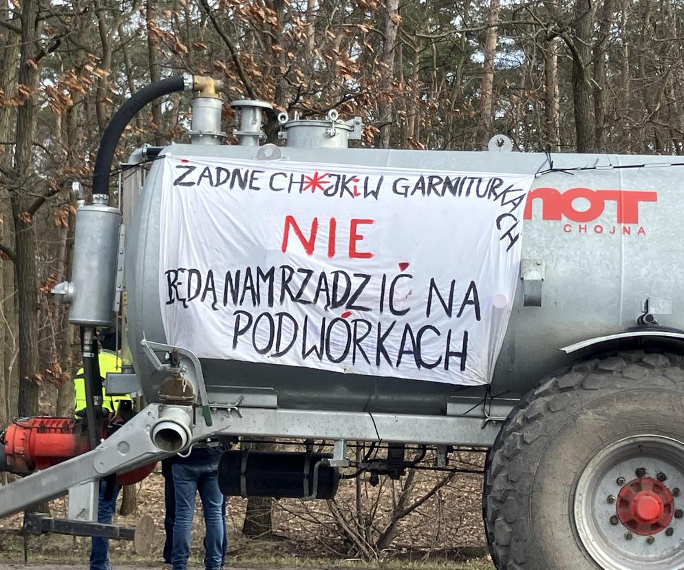 Protest rolników w Kujawsko-Pomorskiem. Zdjęcia z okolic Aleksandrowa Kujawskiego