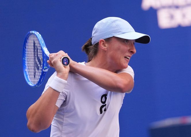 Iga Świątek, trening przed ćwierćfinałem US Open
