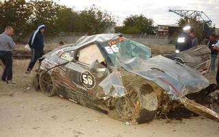 Nissan GT-R - wypadek w Rosji