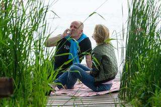 Paweł Kowal. Zabrał żonę na wino w szuwary