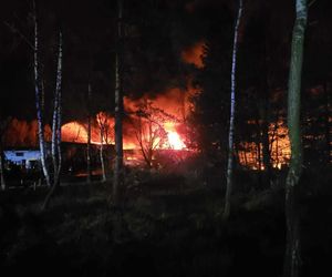 Ogromny pożar koło Tomaszowa Mazowieckiego