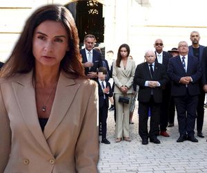 Marta Kaczyńska z synkiem odwiedziła grób taty. Zadała szyku!