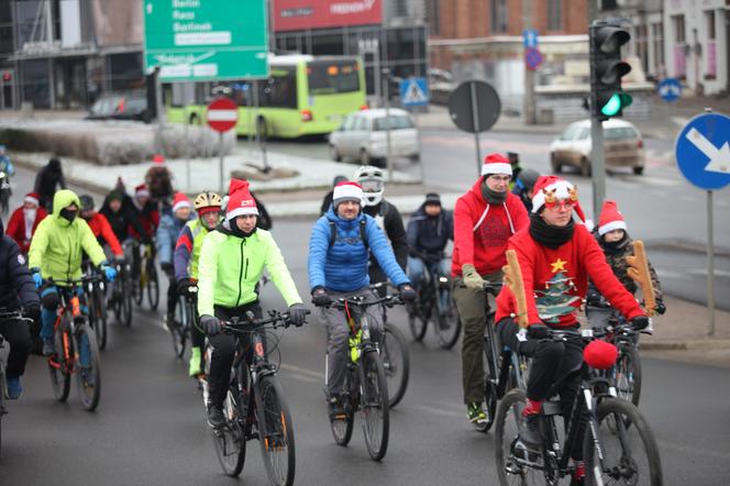 Mikołajowa Masa Rowerowa w Gorzowie