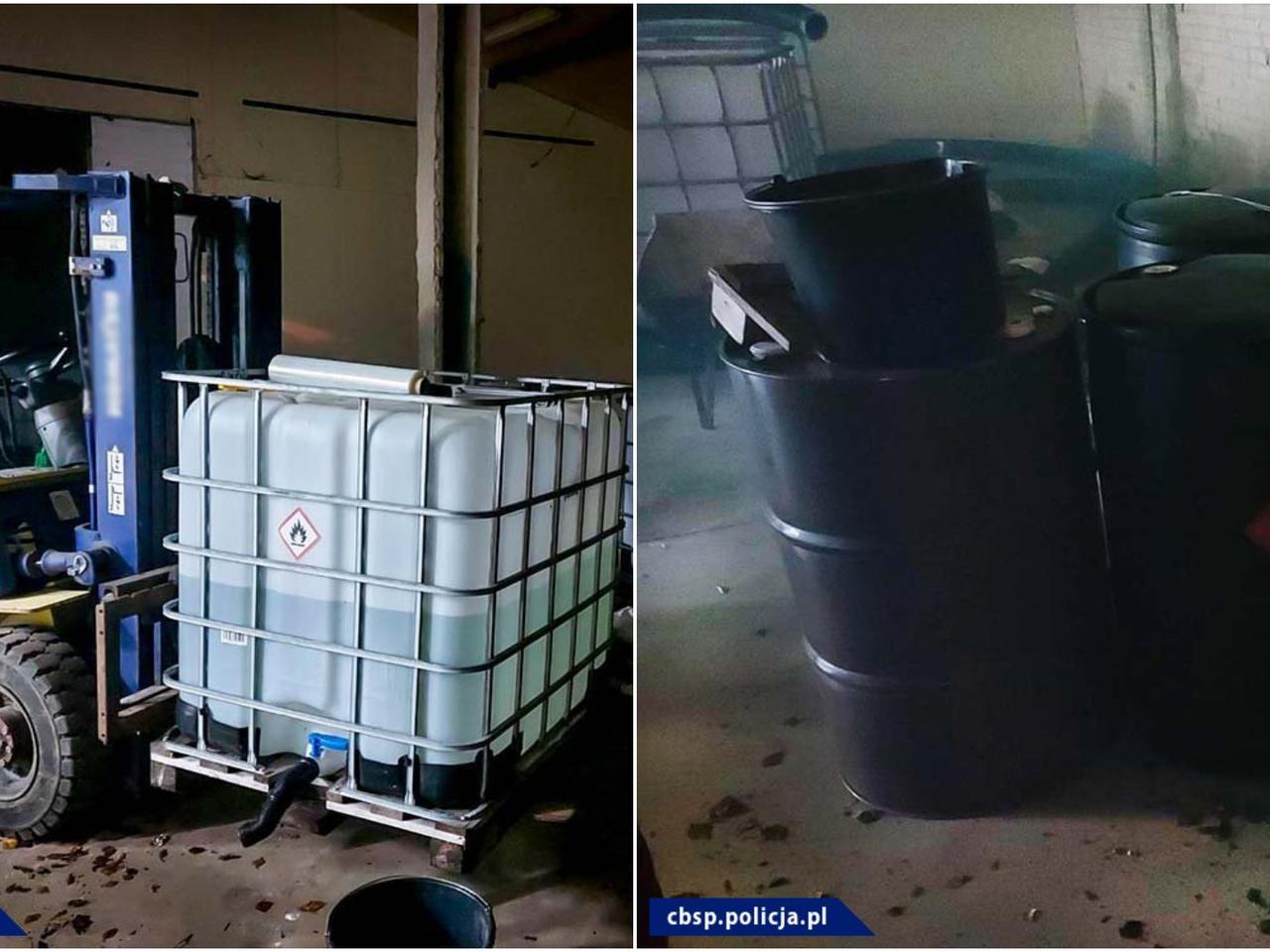 Ogromne laboratorium narkotyków pod Przasnyszem! Miało 3 linie produkcyjne [WIDEO, ZDJĘCIA]