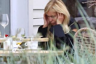 Monika Olejnik z partnerem w Sopocie 