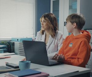 M jak miłość, odcinek 1874: Szymek (Staś Szczypiński), Aneta (Ilona Janyst)